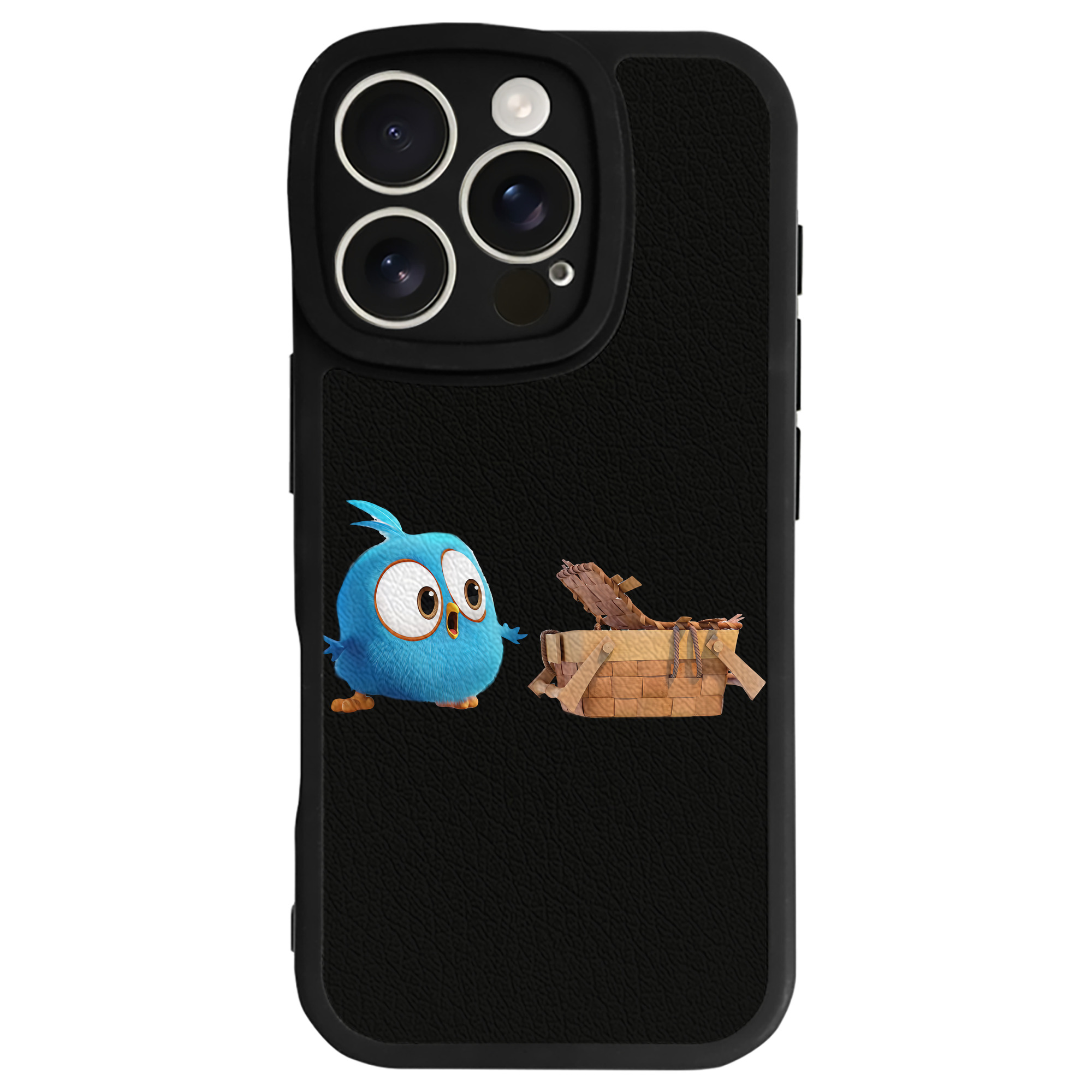 （画像用） Angry Birds アングリーバード 【iPhone 16シリーズ対応】シリコンスマホケース（レザー調） 材質：シリコン